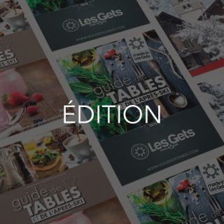 Image de brochures représentant la section édition de mon portfolio